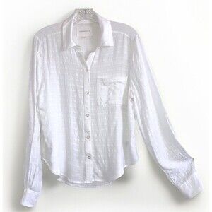 AEROPOSTALE sz M Solid White Long Sleeve Shirt Breathable